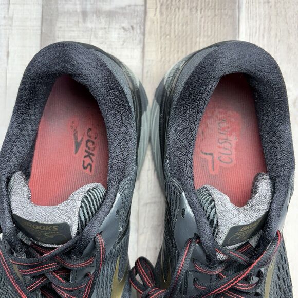Brooks Adrenaline GTS 18 Men's Size 10 Running Shoes Athletic Sneakers Black - Picture 9 of 16